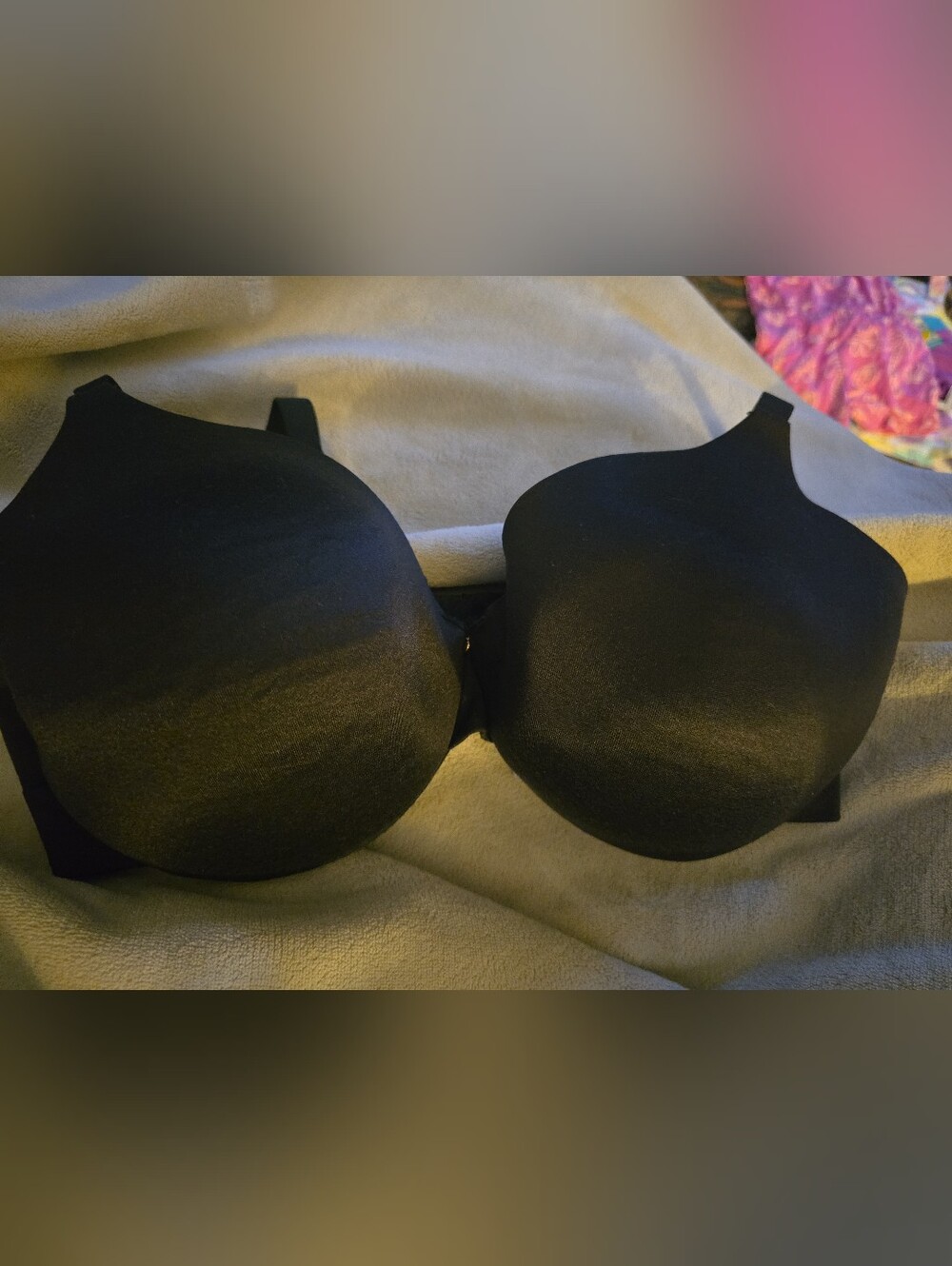Cacique Women's Size 38DD Black Back Smoother Lightly Lined Full Coverage Bra!